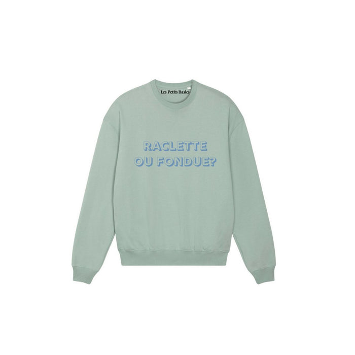 les petits basics Raclette ou fondue? unisex boxy sweater