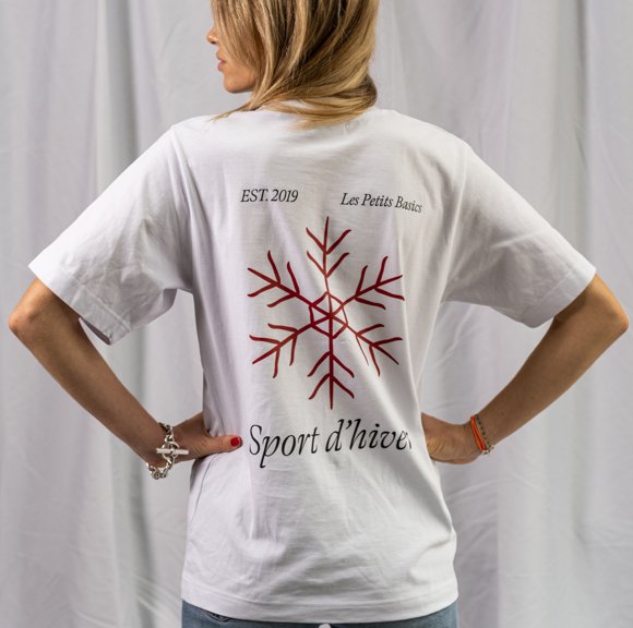 Les Petits Basics Sport D'hiver. Heavy Cotton Unisex T Shirt