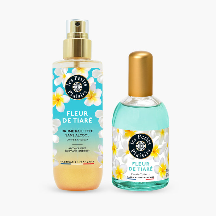 les petits plaisirs Duo brume et eau de toilette fleur de tiaré