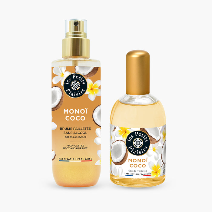 les petits plaisirs Duo brume et eau de toilette Monoï Coco