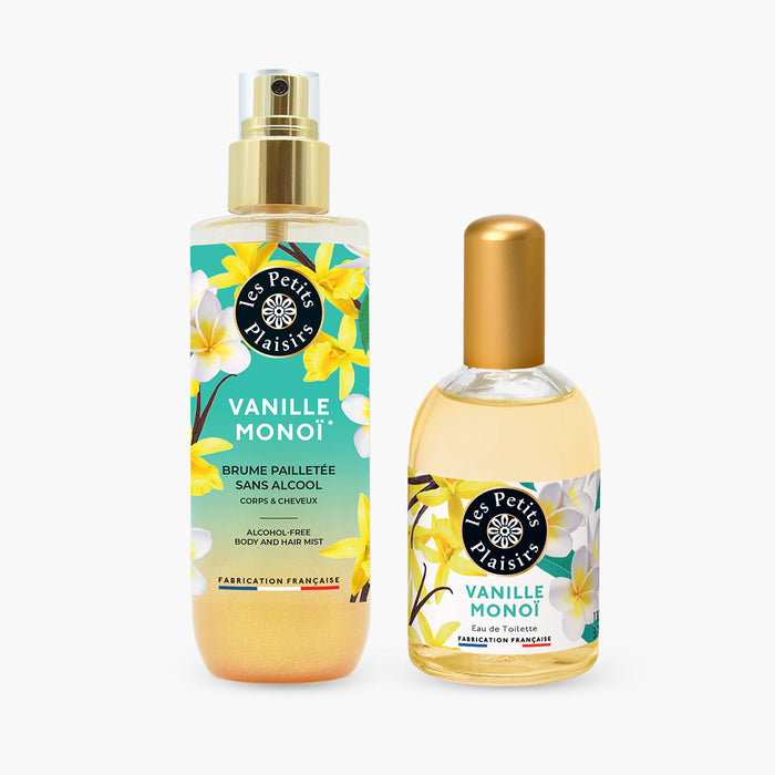 les petits plaisirs Duo brume et eau de toilette Vanille Monoï