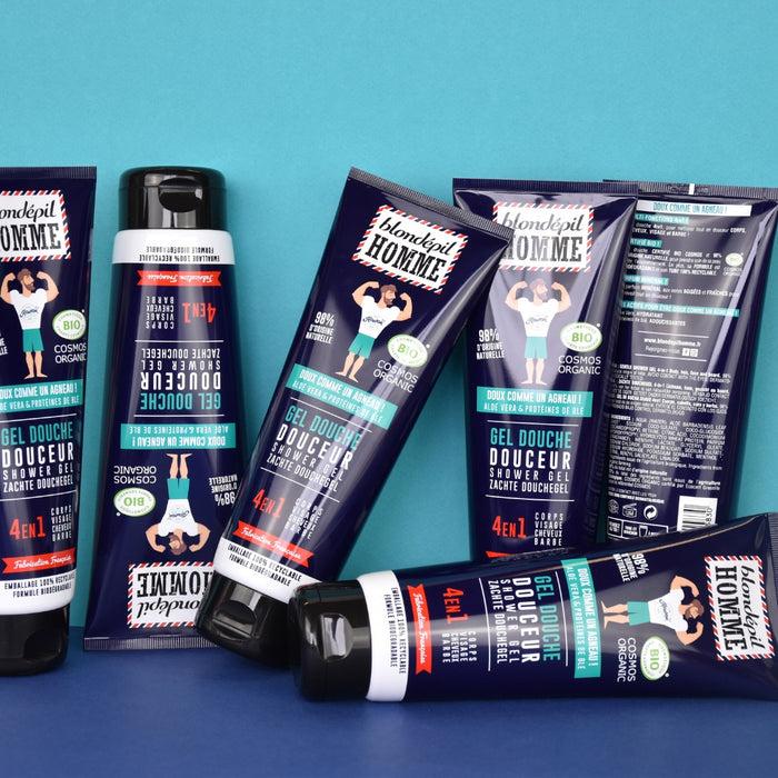 Les Petits Plaisirs Gel Douche DOUCEUR 4en1 Certifié BIO COSMOS