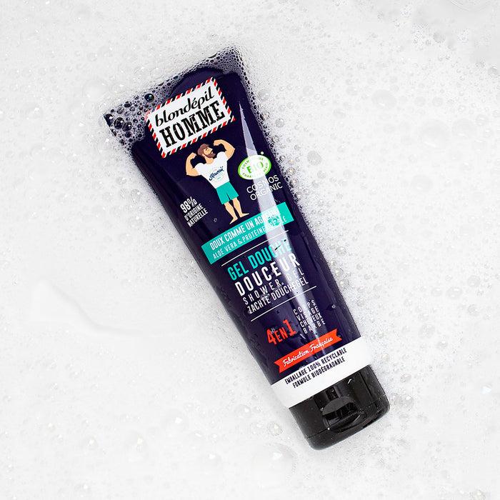 Les Petits Plaisirs Gel Douche DOUCEUR 4en1 Certifié BIO COSMOS