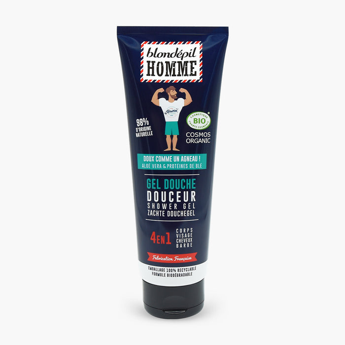 les petits plaisirs Gel douche DOUCEUR 4en1 certifié BIO COSMOS