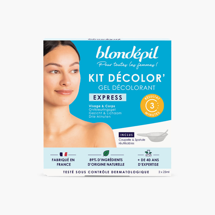 les petits plaisirs Kit Decolor’ Gel Decolorant Express Visage Et Corps