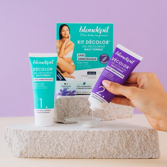 Les Petits Plaisirs Kit Decolor’ Gel Decolorant Maxi Format Sans Ammoniaque Visage Et Corps