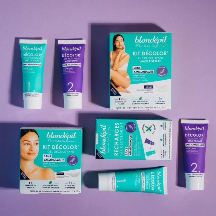 Les Petits Plaisirs Kit Decolor’ Gel Decolorant Sans Ammoniaque Visage Et Corps