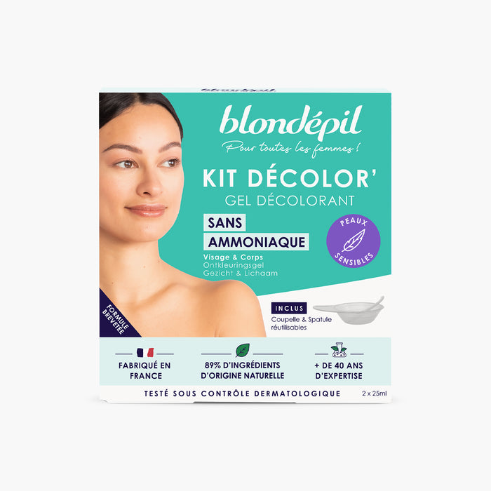 les petits plaisirs Kit Decolor’ Gel Decolorant Sans Ammoniaque Visage Et Corps