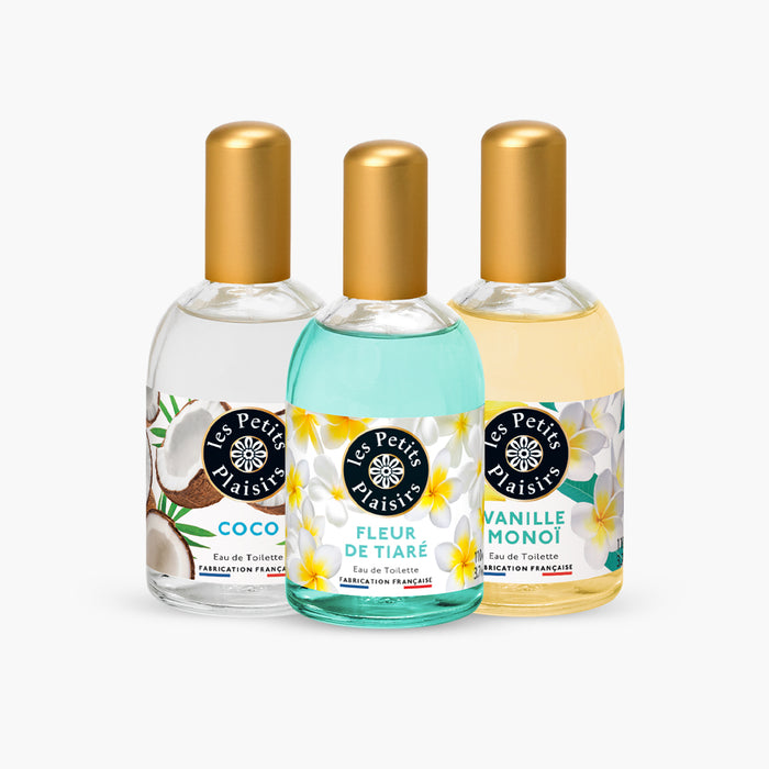 les petits plaisirs Lot 3 Eaux de toilette solaires