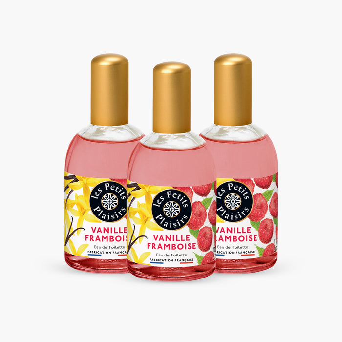 les petits plaisirs Lot 3 Eaux de toilette Vanille Framboise