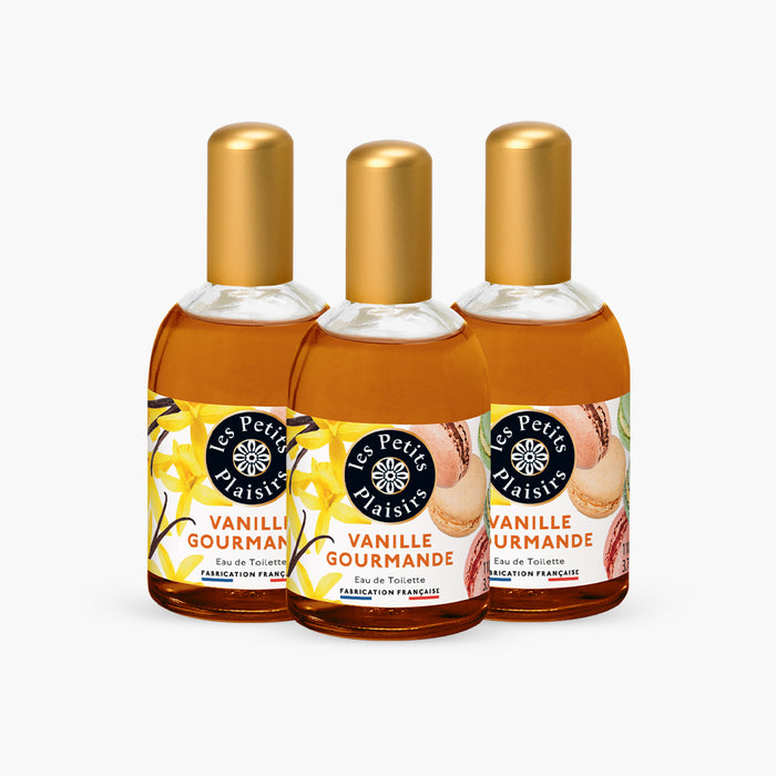 les petits plaisirs Lot 3 Eaux de toilette Vanille Gourmande