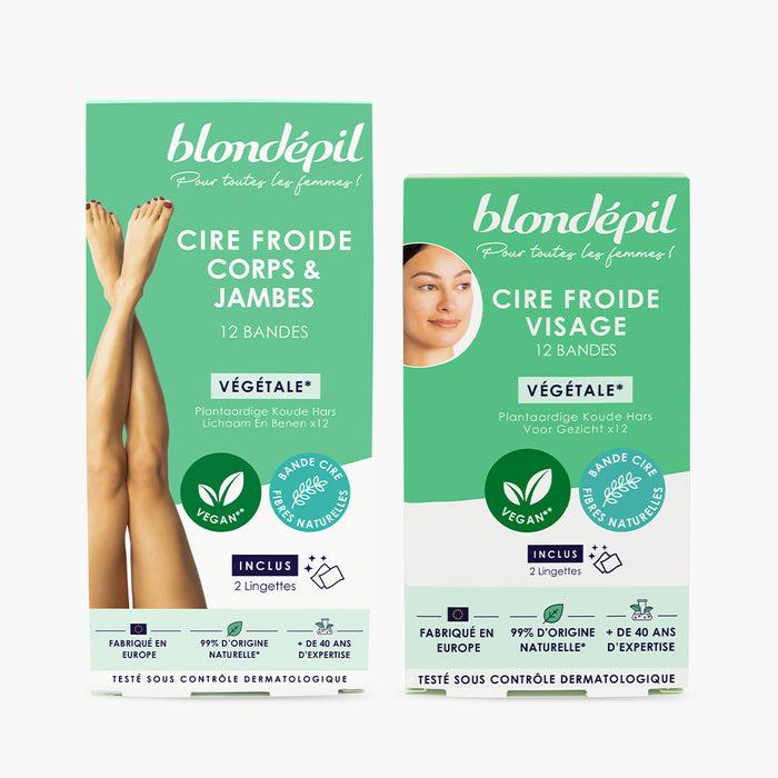 les petits plaisirs Lot de 2 Cires Végétales CORPS ET VISAGE