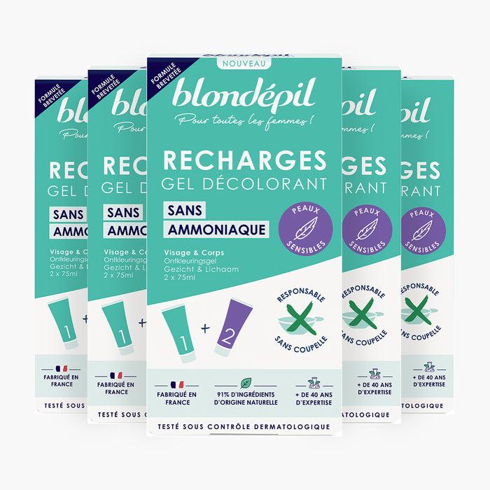 les petits plaisirs Lot de 5 Recharges Décolor sans Ammoniaque