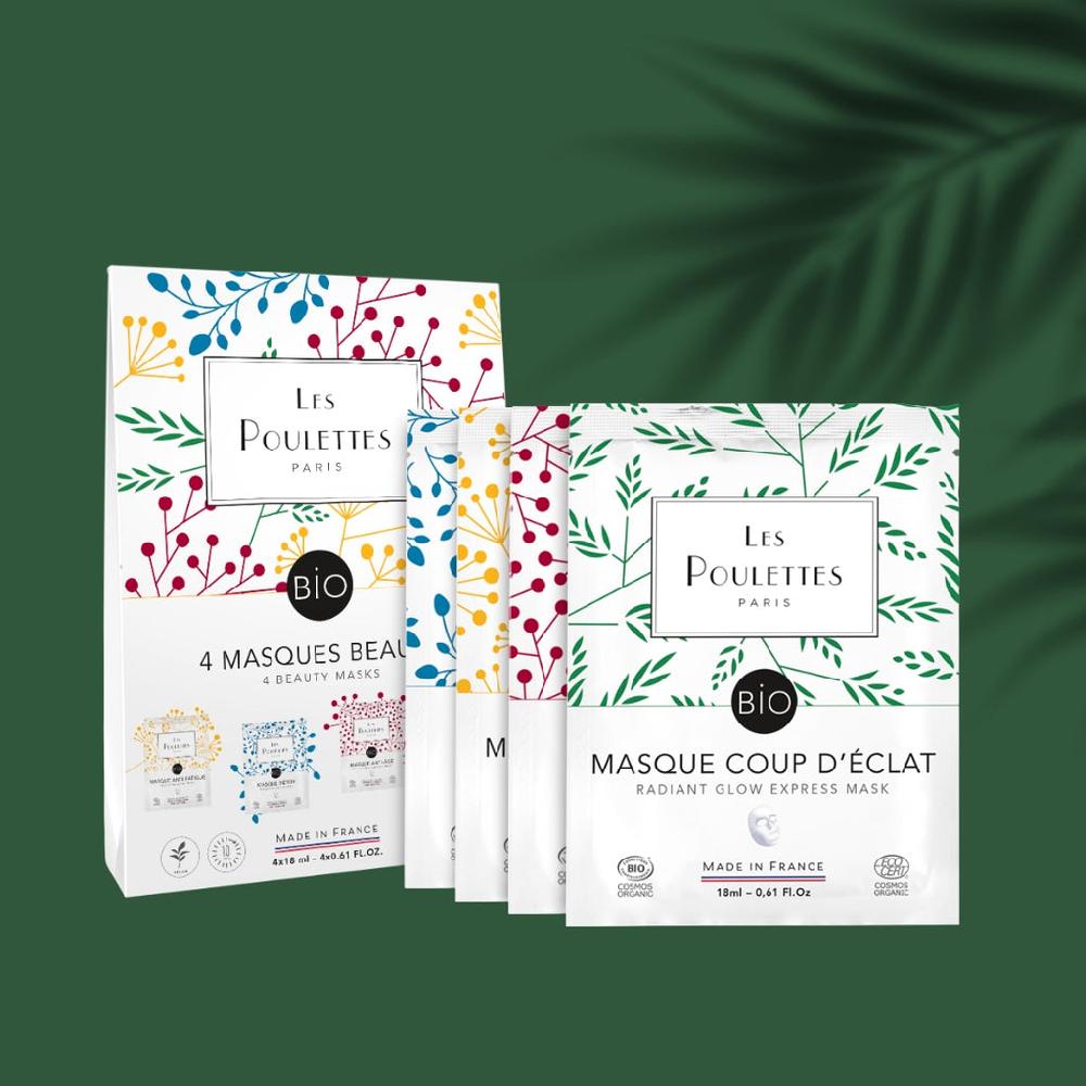 les poulettes Coffret 4 masques