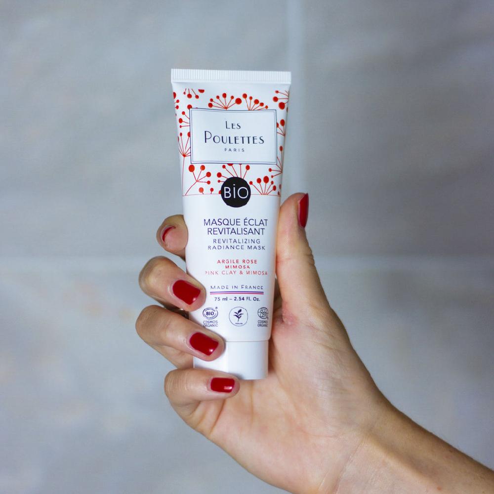 Les Poulettes Masque Éclat Revitalisant à L'Argile Rose