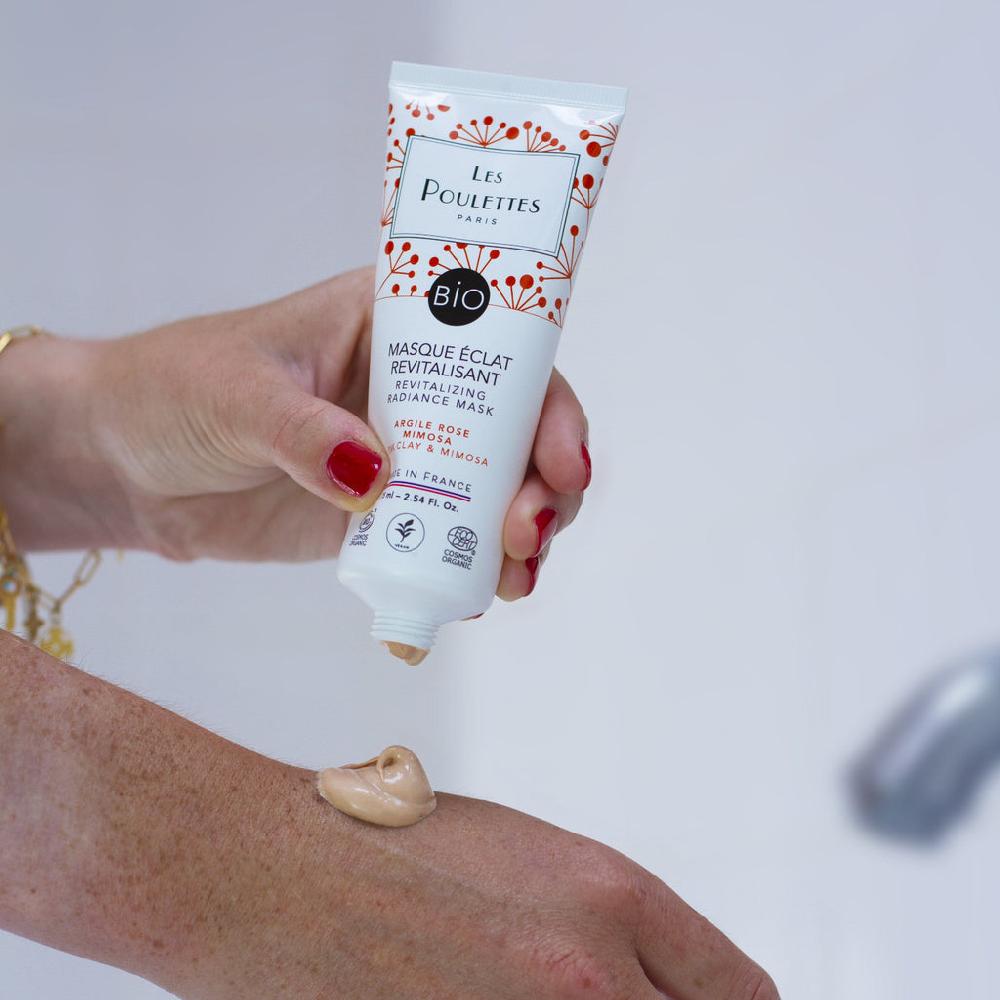Les Poulettes Masque Éclat Revitalisant à L'Argile Rose