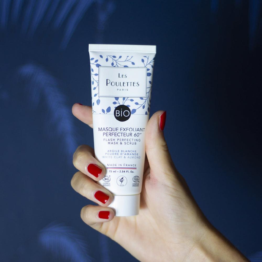 Les Poulettes Masque Exfoliant Perfecteur 60'' à L'Argile Blanche