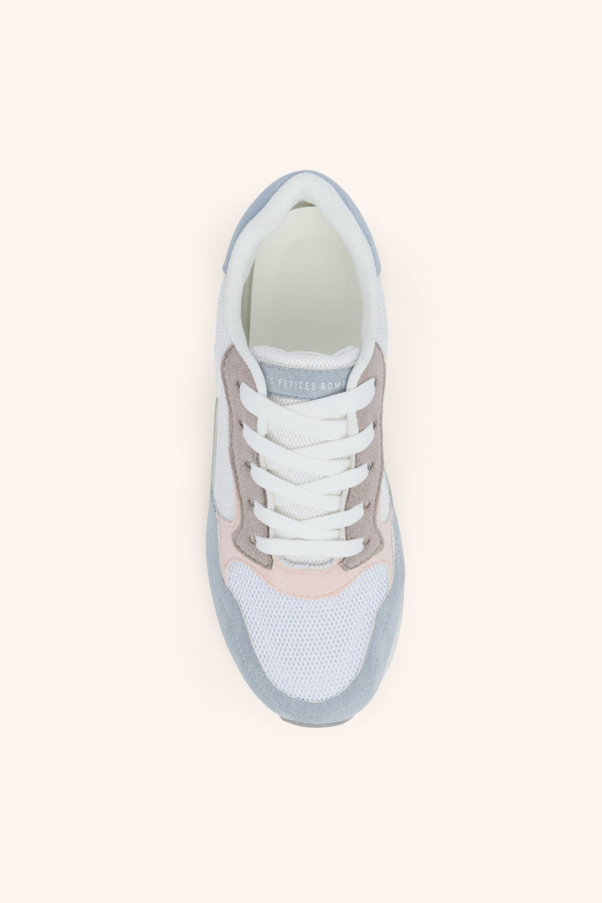 Les P'tites Bombes BASKETS LEXIE BLANC