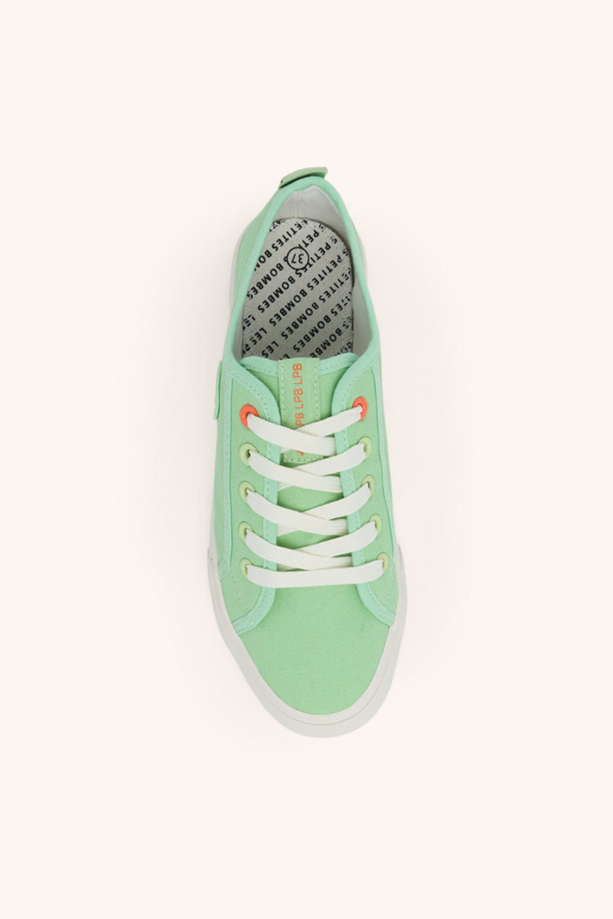 Les P'tites Bombes BASKETS LOLA VERT D'EAU