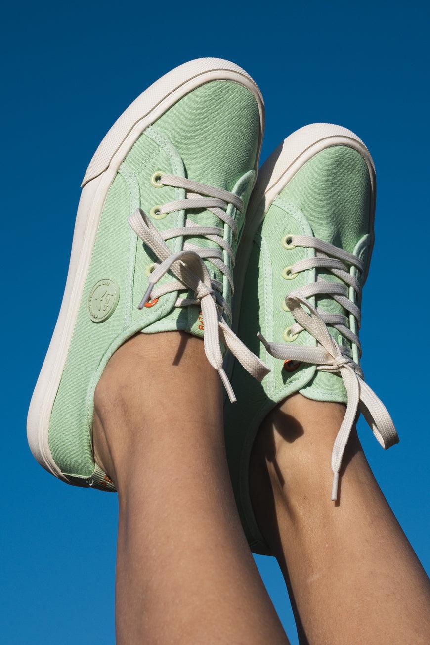 Les P'tites Bombes BASKETS LOLA VERT D'EAU