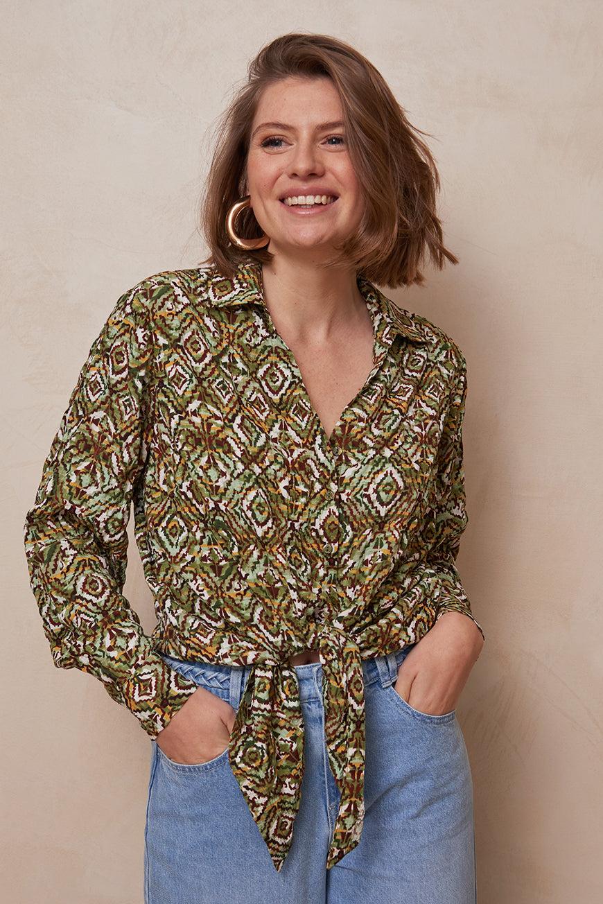 Les P'tites Bombes CHEMISE À NOUER FAVA