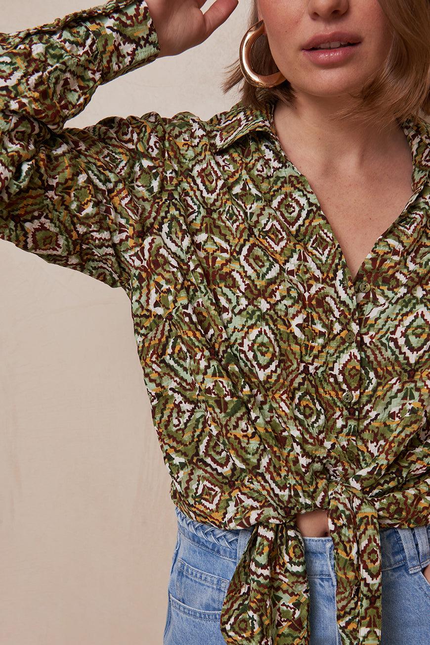 Les P'tites Bombes CHEMISE À NOUER FAVA