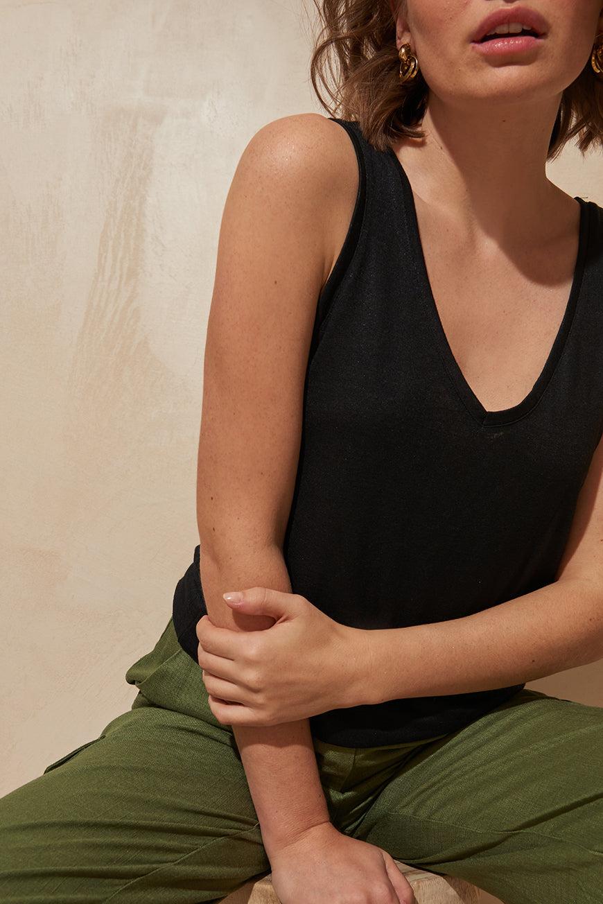 Les P'tites Bombes DEBARDEUR FADILA NOIR