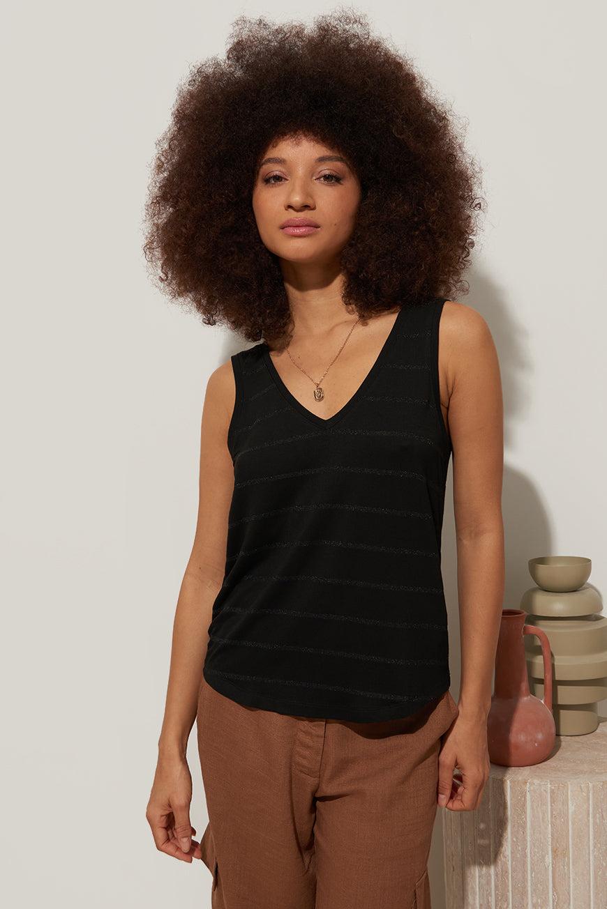 les p'tites bombes DEBARDEUR FADILA NOIR RAYURES