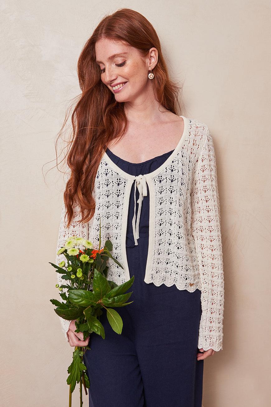 Les P'tites Bombes GILET EN CROCHET À NOUER LOICA