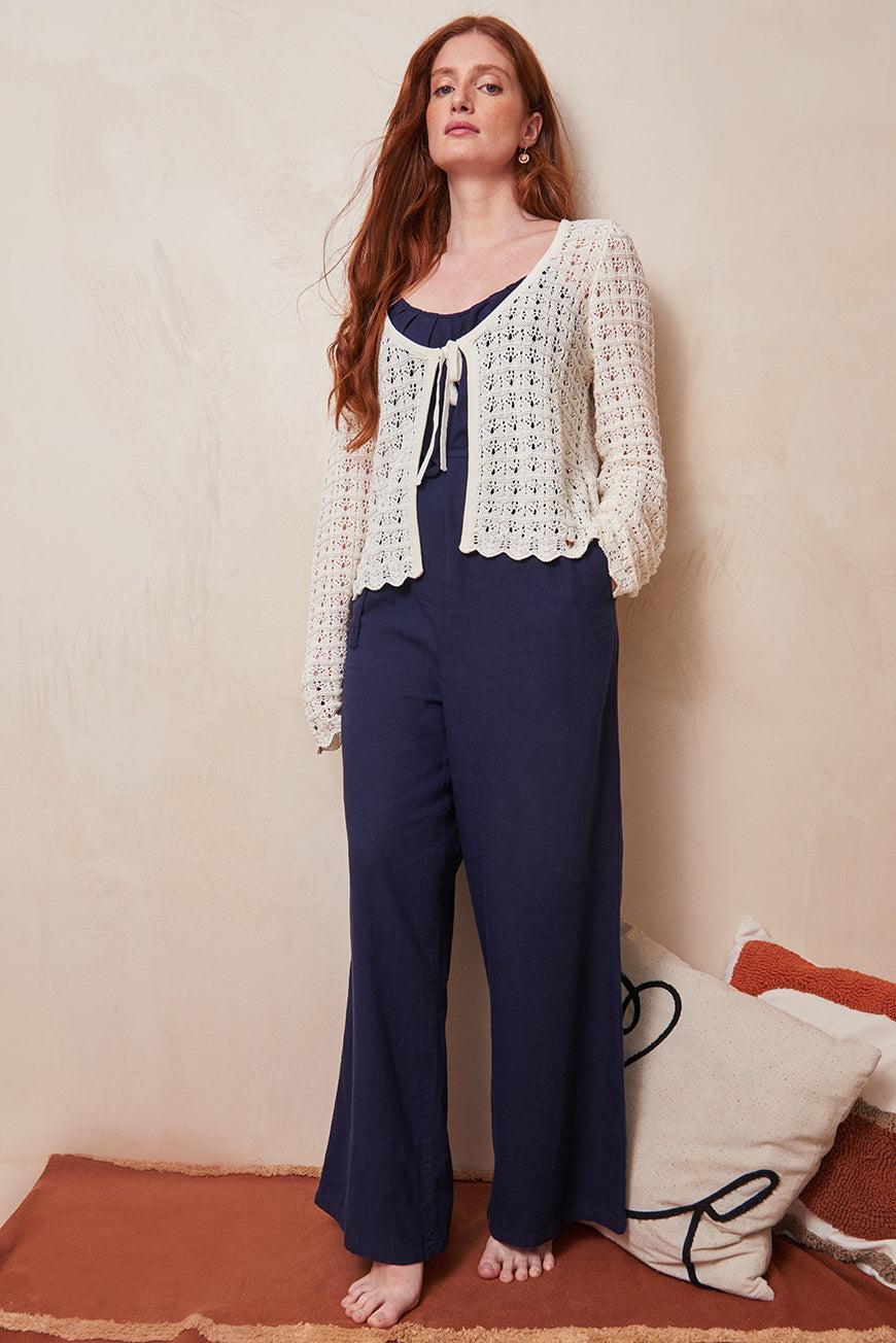 les p'tites bombes GILET EN CROCHET À NOUER LOICA