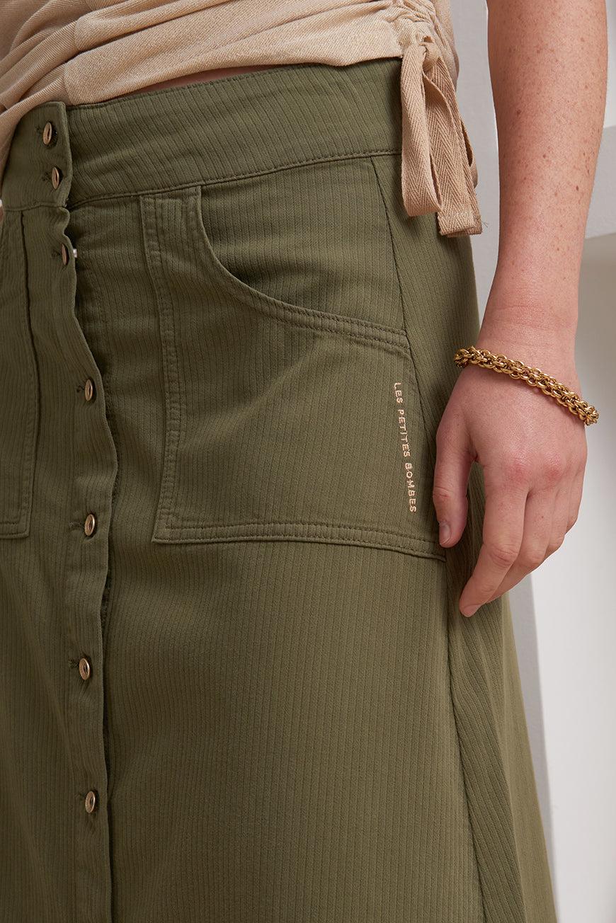 Les P'tites Bombes JUPE MIDI EVASÉE LAYNA