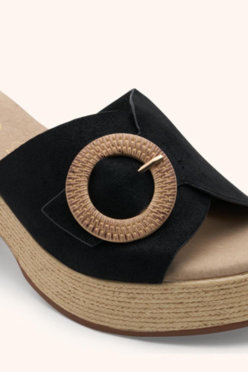 Les P'tites Bombes MULES A TALON LILLY NOIR FOIL