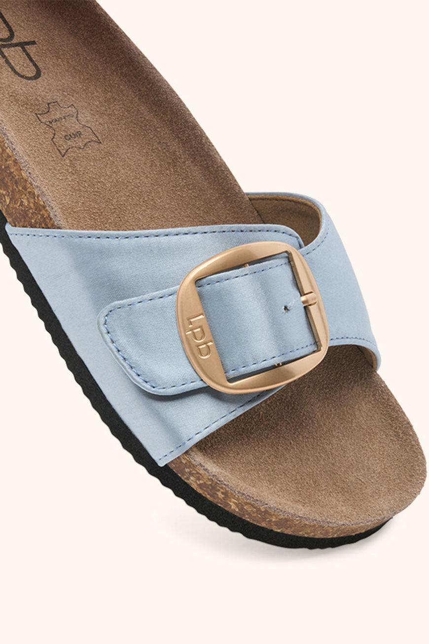 Les P'tites Bombes MULES FLEURICE AZUR SATIN