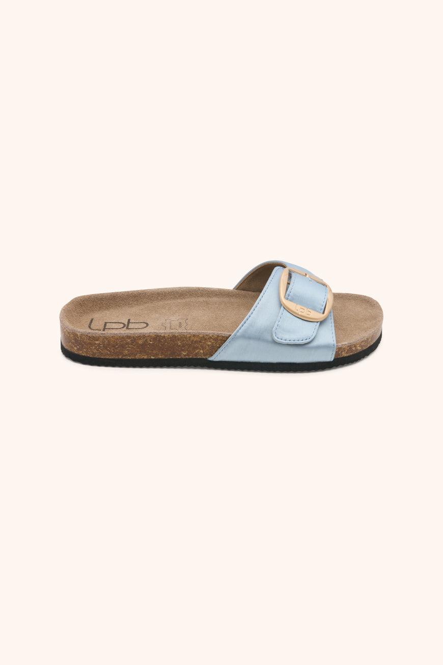 les p'tites bombes MULES FLEURICE AZUR SATIN