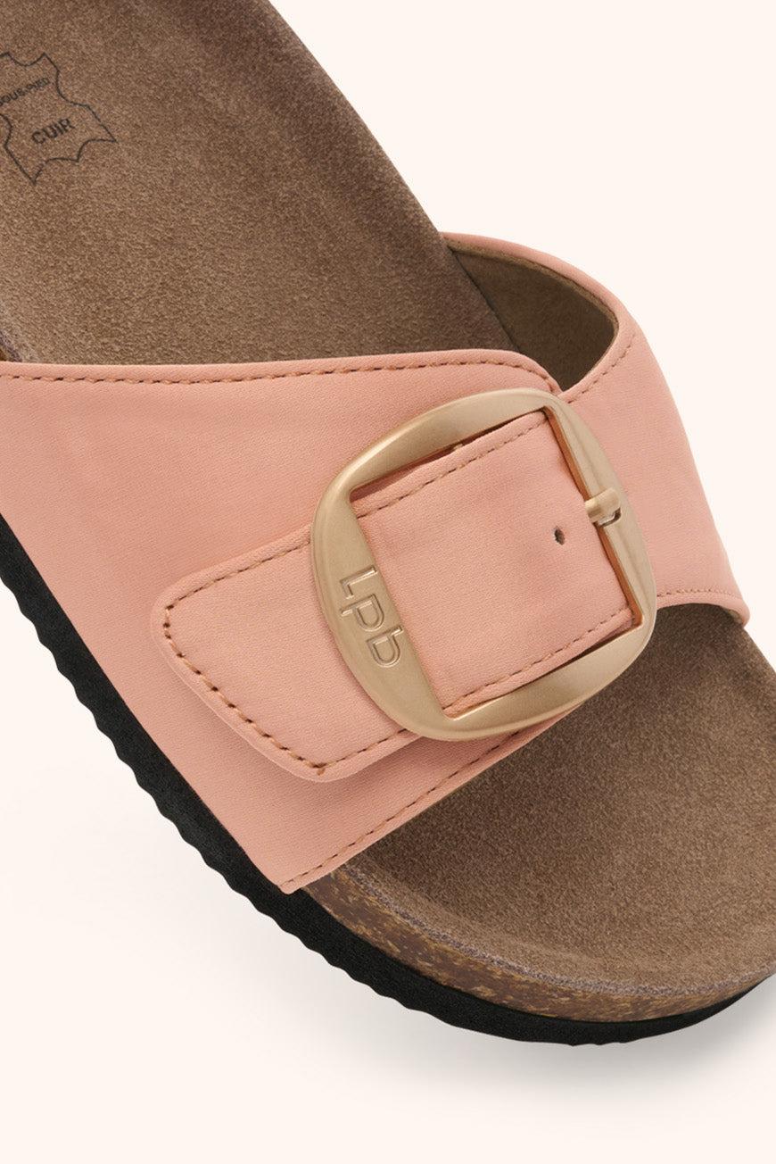 Les P'tites Bombes MULES FLEURICE SAUMON SATIN