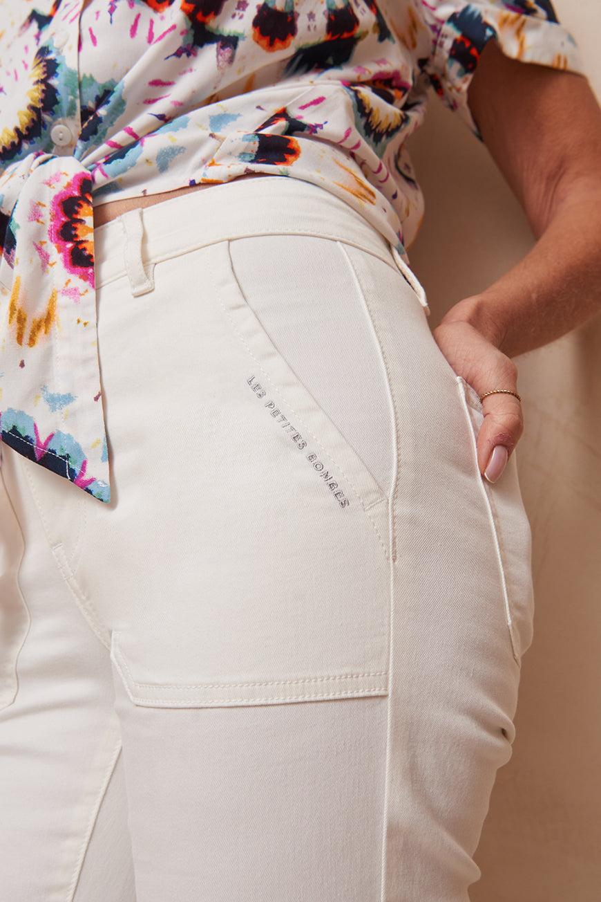 Les P'tites Bombes PANTALON BOOTCUT CROPPED LYCIA