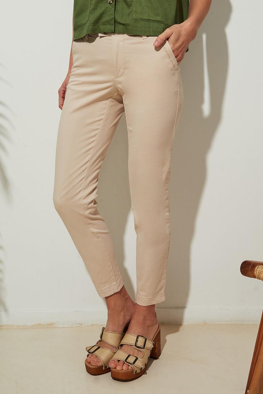 Les P'tites Bombes PANTALON CHINO NAOMIE BEIGE
