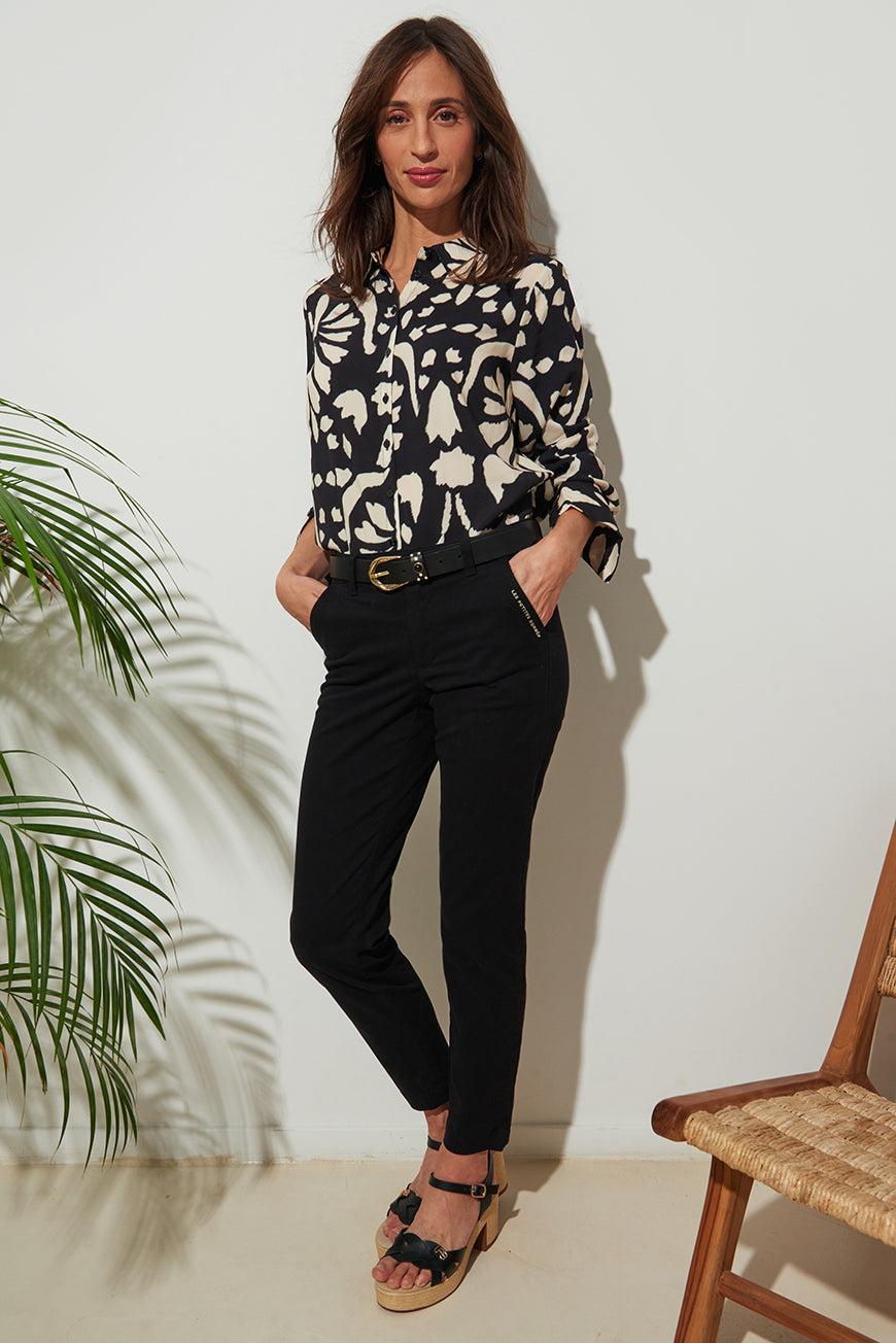 les p'tites bombes PANTALON CHINO NAOMIE NOIR