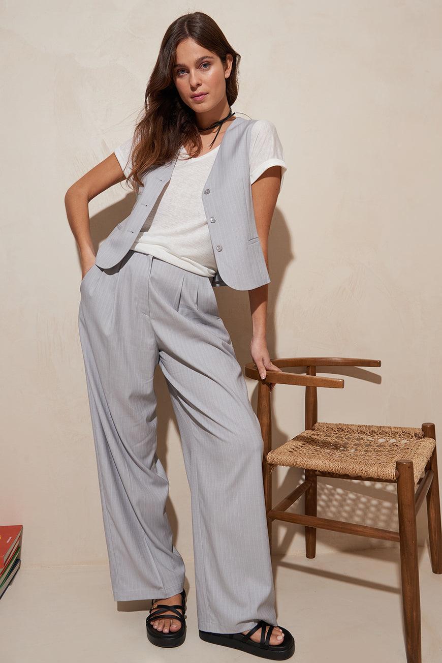 les p'tites bombes PANTALON JENNEFER PERLE RAYURES