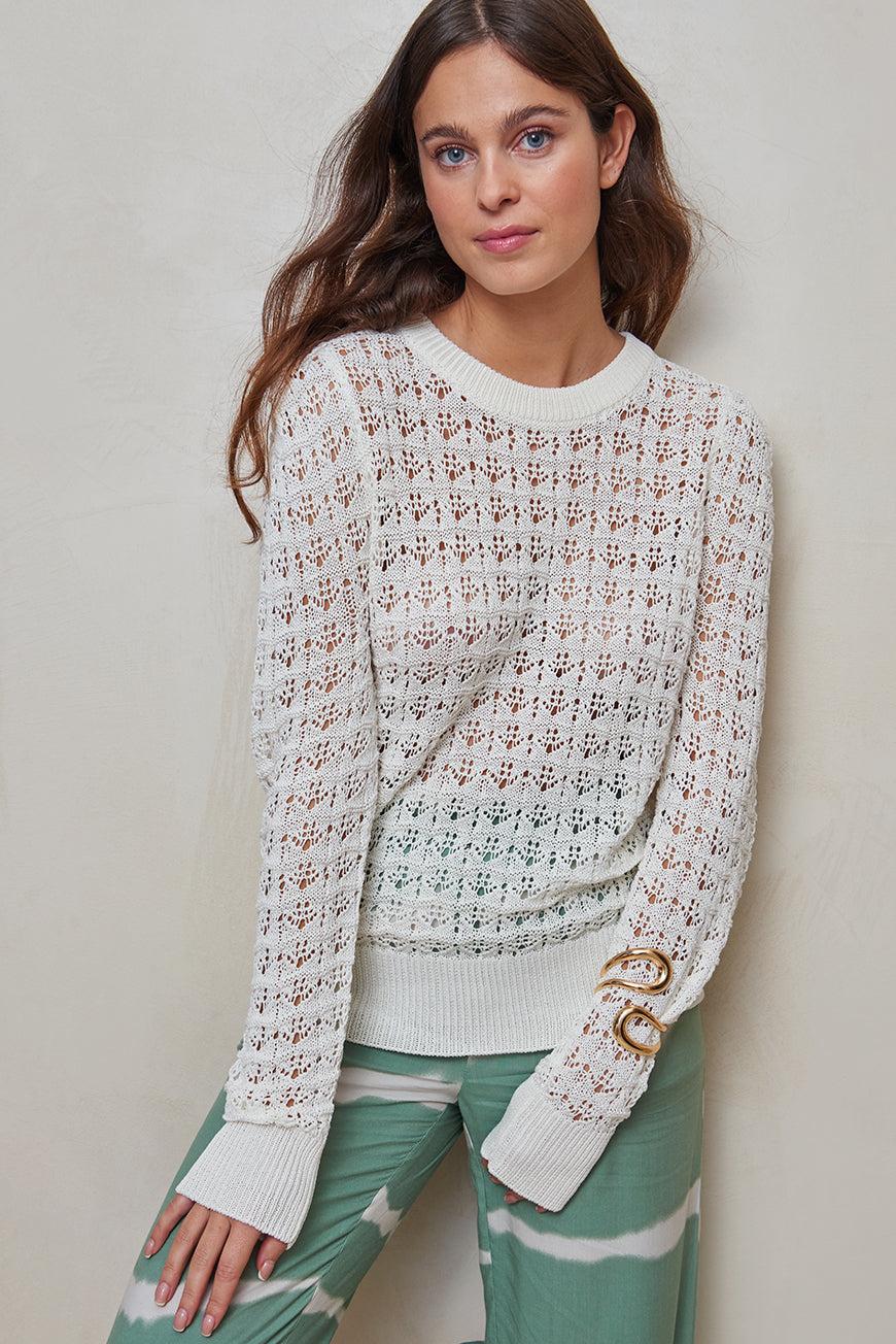 les p'tites bombes PULL EN CROCHET GAXINE