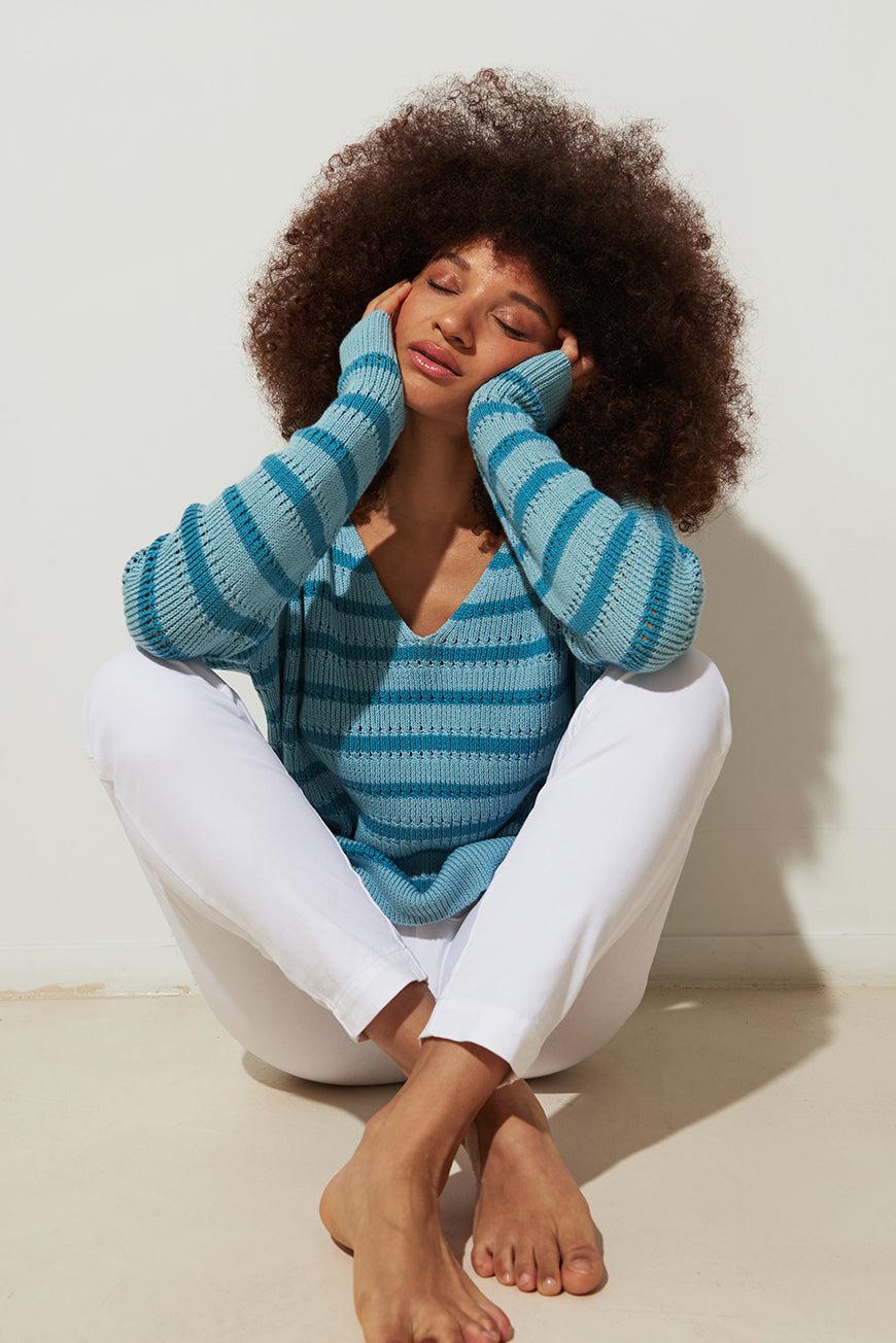 Les P'tites Bombes PULL RAYÉ FAREDA