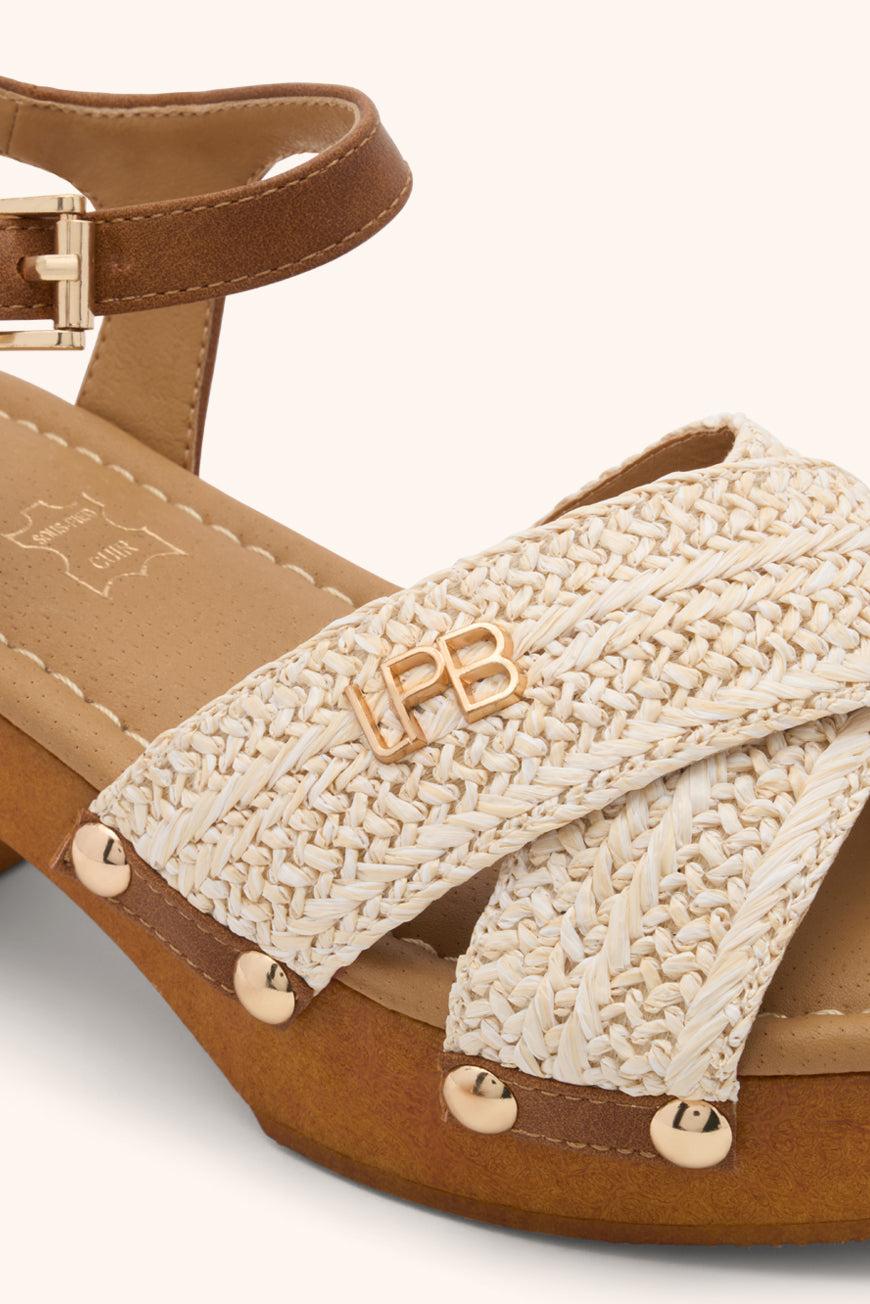 Les P'tites Bombes SANDALES A TALON LEILA BEIGE