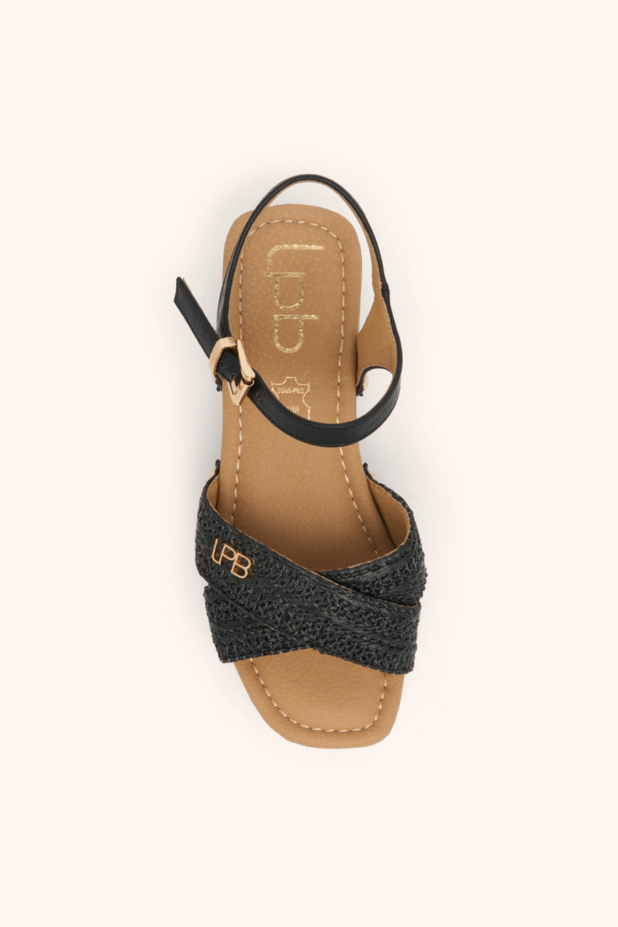 Les P'tites Bombes SANDALES A TALON LEILA NOIR