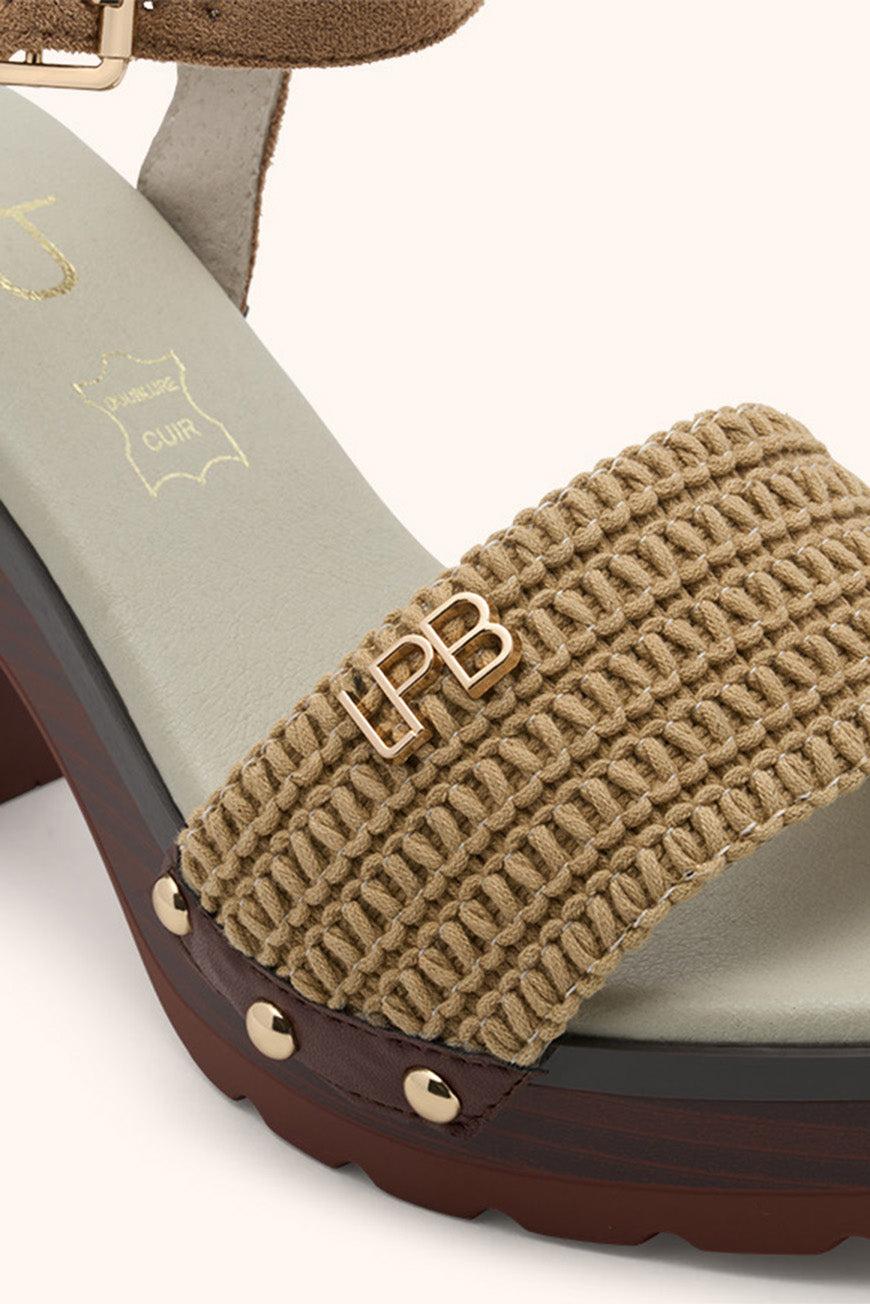 Les P'tites Bombes SANDALES A TALON LORETTE CAMEL