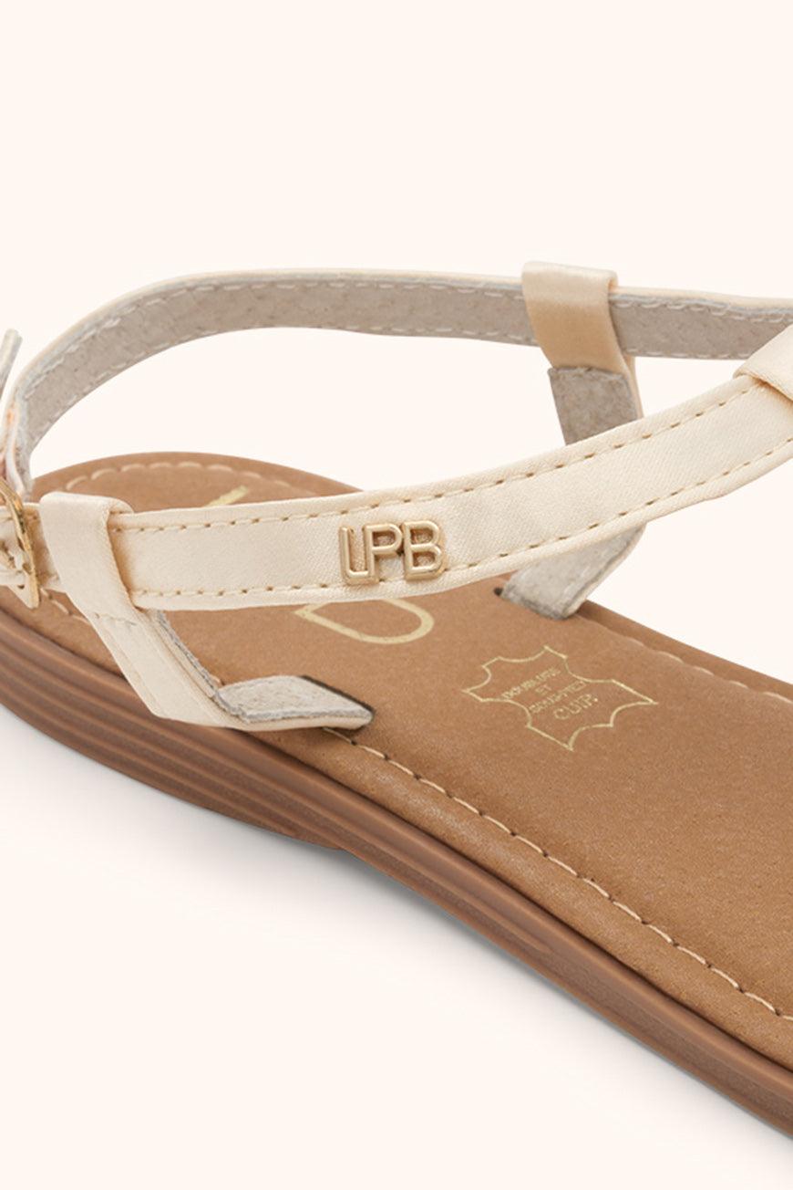 Les P'tites Bombes SANDALES BULLE CRAIE SATIN