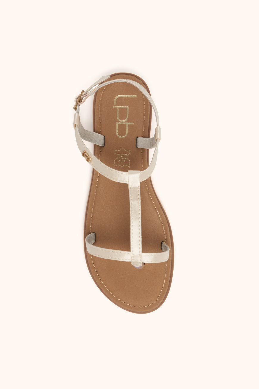 Les P'tites Bombes SANDALES BULLE CRAIE SATIN