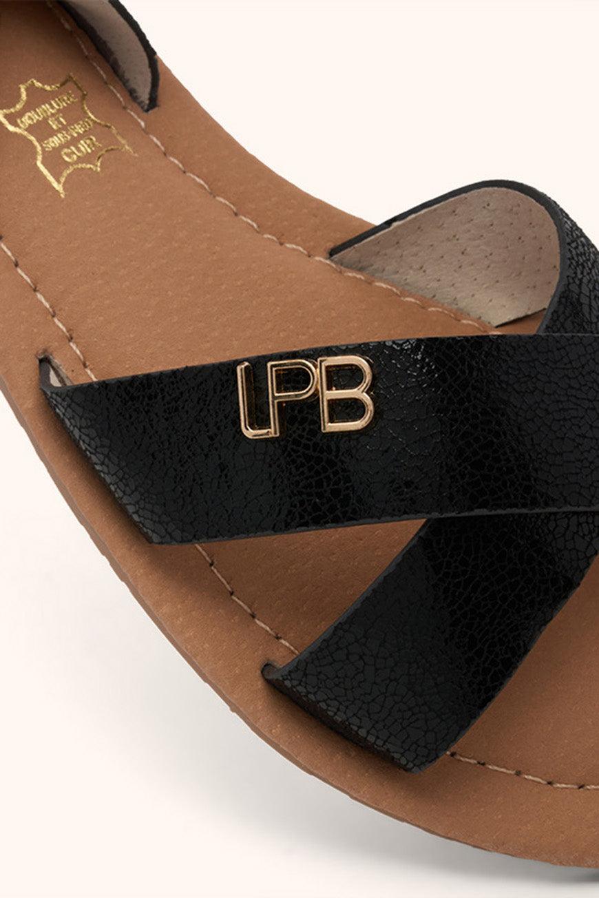 Les P'tites Bombes SANDALES LENA NOIR METAL