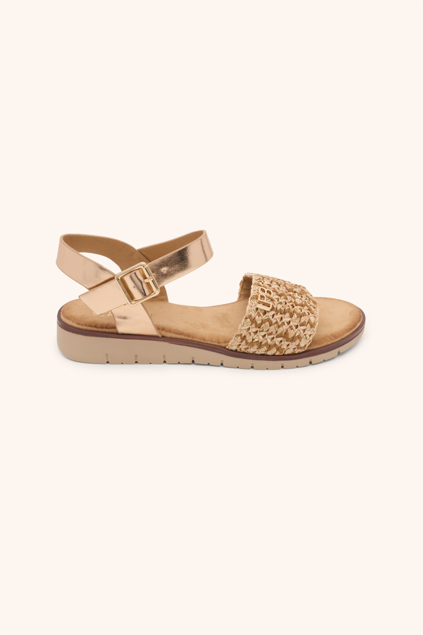 les p'tites bombes SANDALES LEONIE OR ROSE