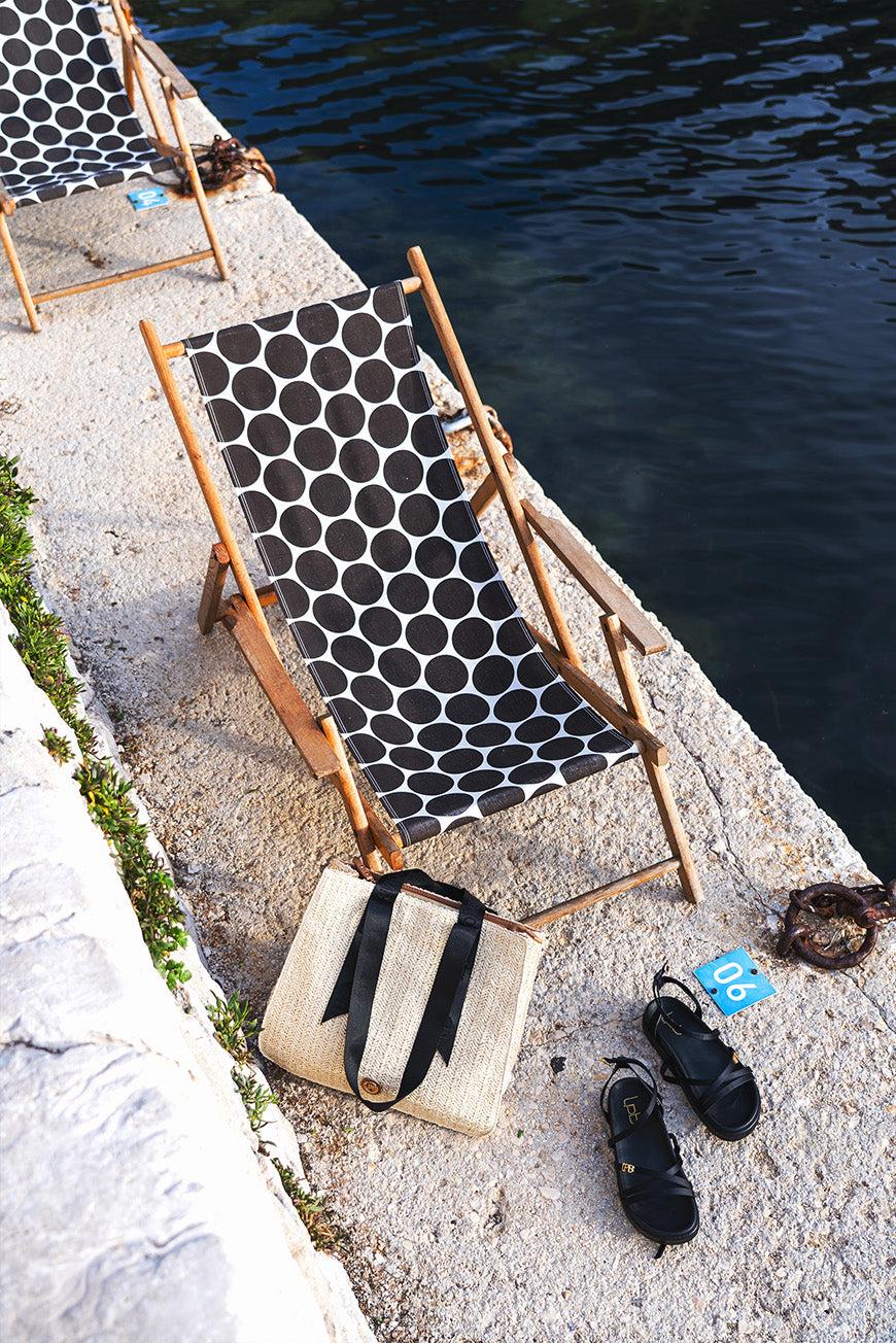 Les P'tites Bombes SANDALES LEZINE NOIR SATIN