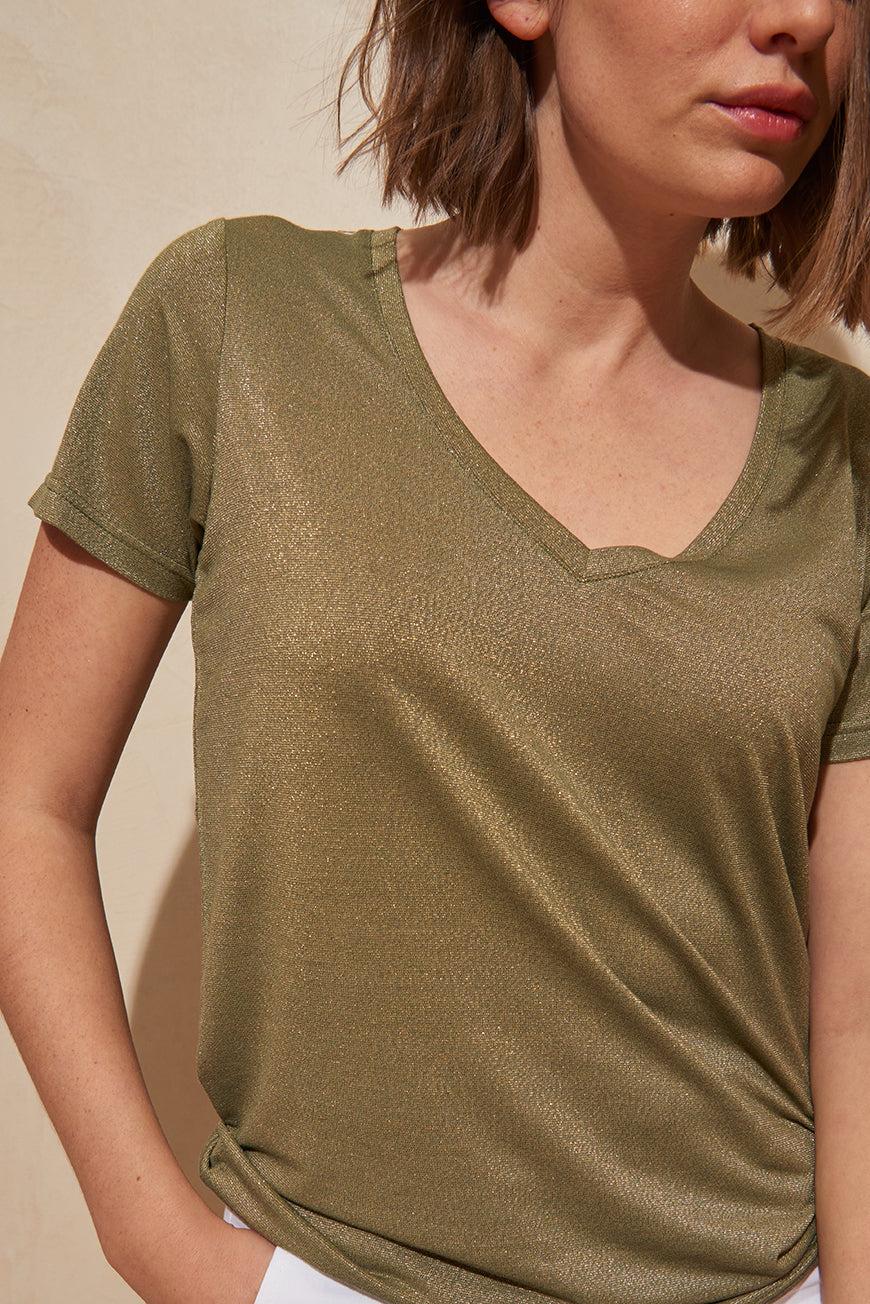 Les P'tites Bombes TEE SHIRT COL V BRUNILDE